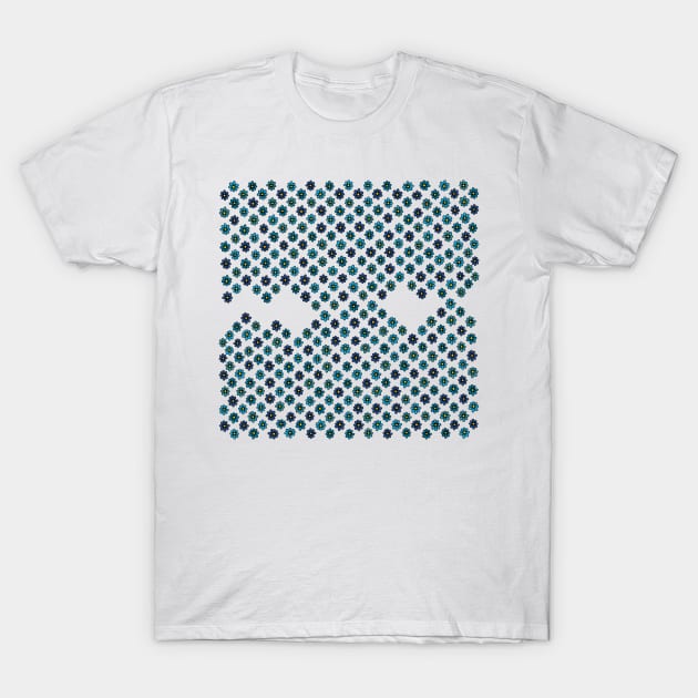 Petals (blue) T-Shirt by ckai